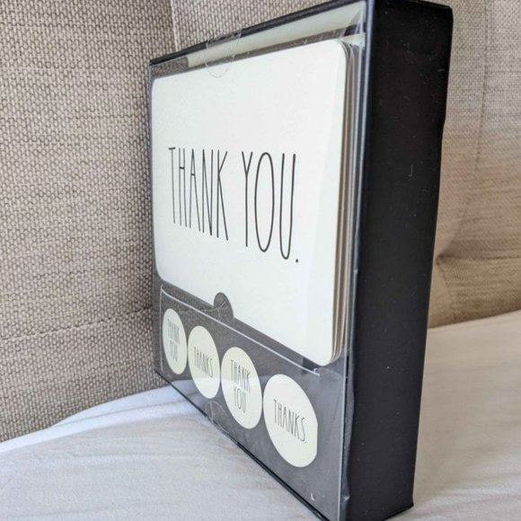 Rae Dunn Thank You Note Cards - Set of 12 (Horizonal Orientation) - Picture 2 of 4